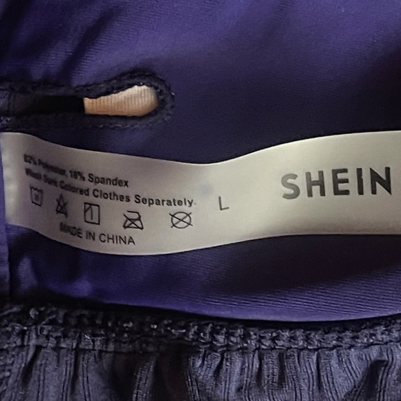 💰 5/25$ ♻️ Shein Purple Ruffle Size Large Bikini Top & Bottom - Picture 7 of 10